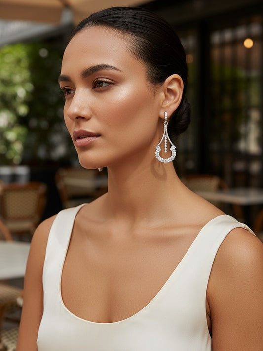 Dancing Diamond Dangle Earrings