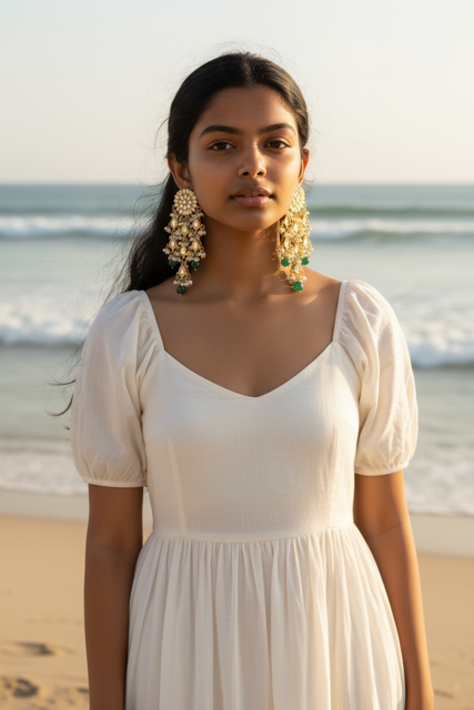 Gold Bold Drama Earrings