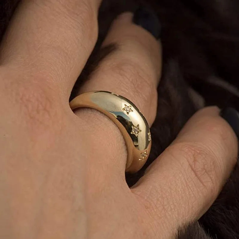 Crystal Star Chunky Ring