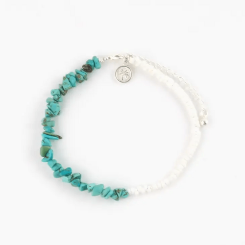 Turquoise Bali Stone Anklet