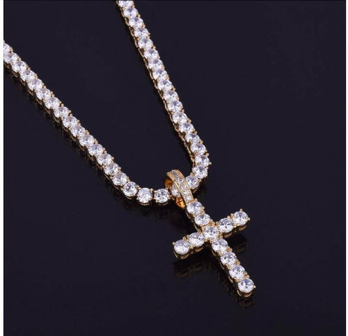 Tennis Cross Necklace