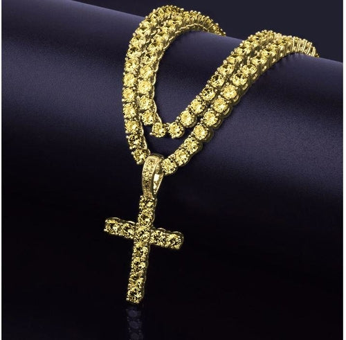 Tennis Cross Necklace