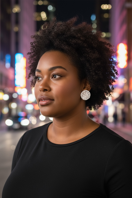 Studded Drop Earrings